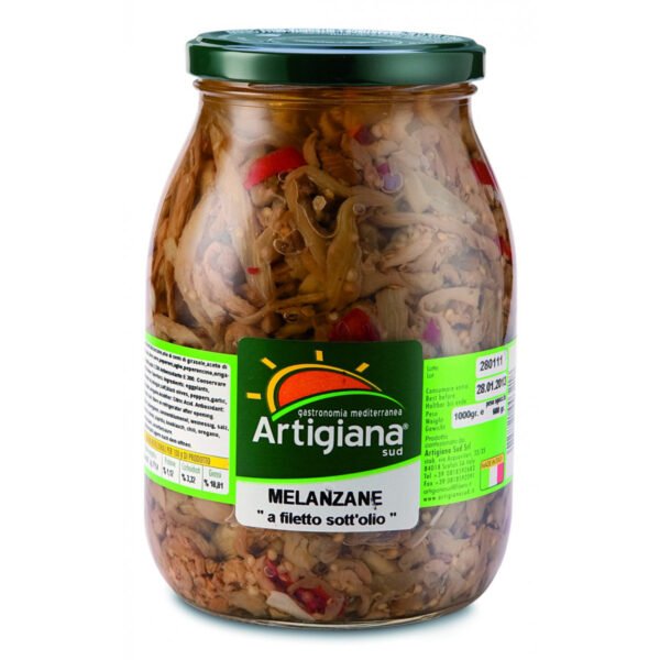 ARTIGIANA FILLETS AUBERGINE IN OIL 980 GR